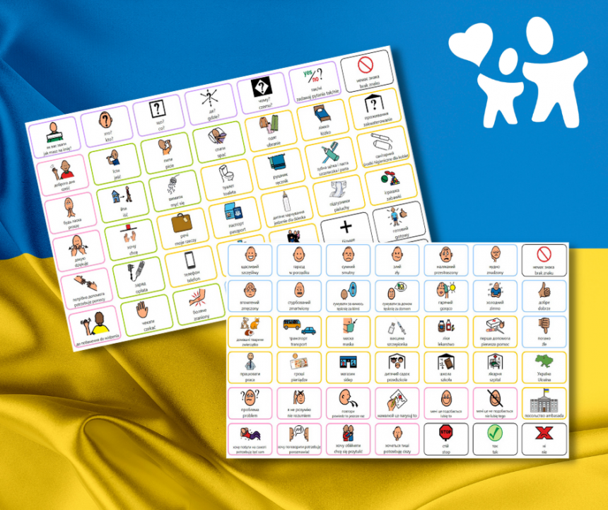 Karty do komunikacji z ukraińskimi dziećmi